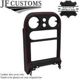 RED STITCHING FITS MAZDA MX5 MK1 MIATA 89-97 RADIO SURROUND LEATHER COVER ONLY