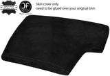 BLACK STITCHING REAL SUEDE ARMREST LID COVER FOR FOR BMW E90 E91 E92 E93 06-12