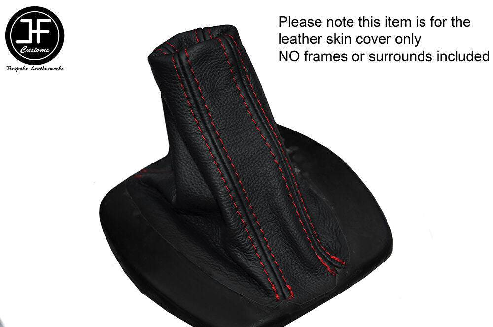 RED STICH AUTO AUTOMATIC LEATHER SKIN GEAR GAITER FITS ASTON MARTIN DB7 94-03