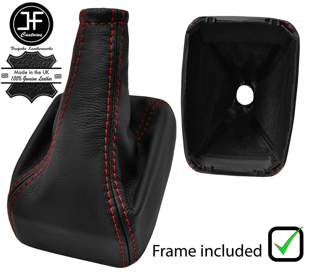 RED STITCH LEATHER MANUAL GEAR+PLASTIC FRAME FITS VAUXHALL SINTRA 1996-1999
