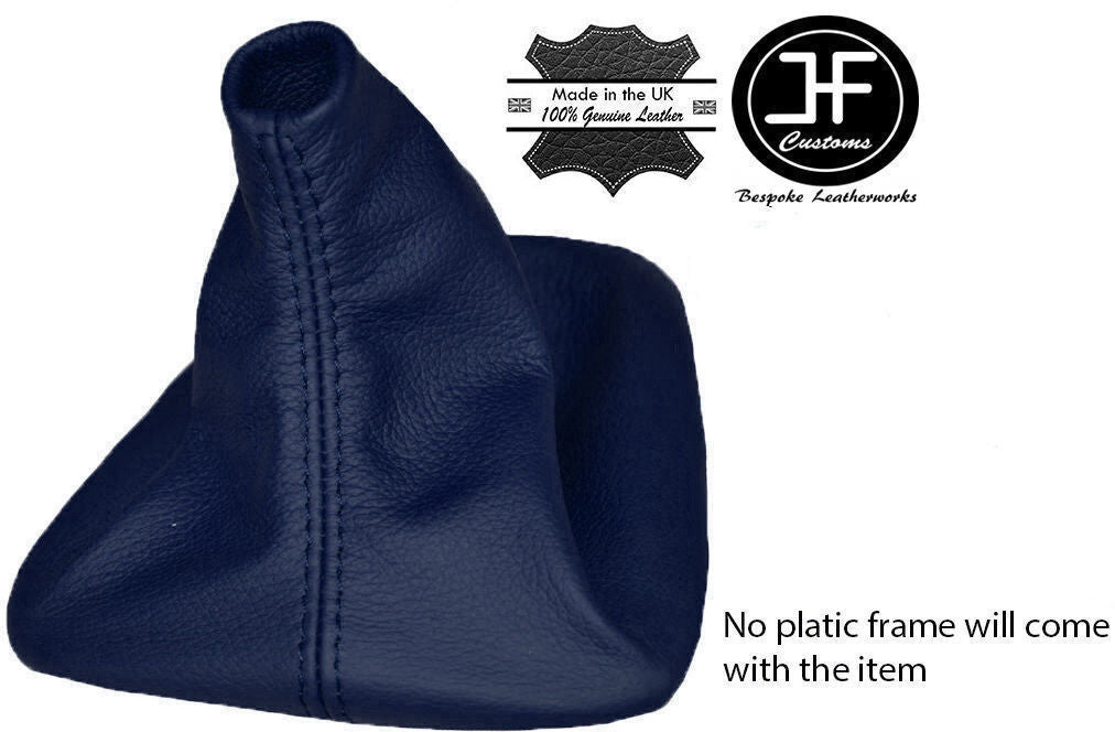DARK BLUE REAL LEATHER MANUAL GEAR GAITER FITS BMW 5 SERIES E28 1981-1987