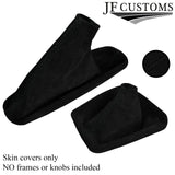 FITS BMW  E36 E46  SET OF NEW GAITERS BLACK PU SUEDE 91-05 CUSTOM NEW MADE IN UK