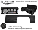 WHITE STITCH LEATHER COVERS FOR DEFENDER 90 83-06 FULL INTERIOR UPHOLSTERY KIT