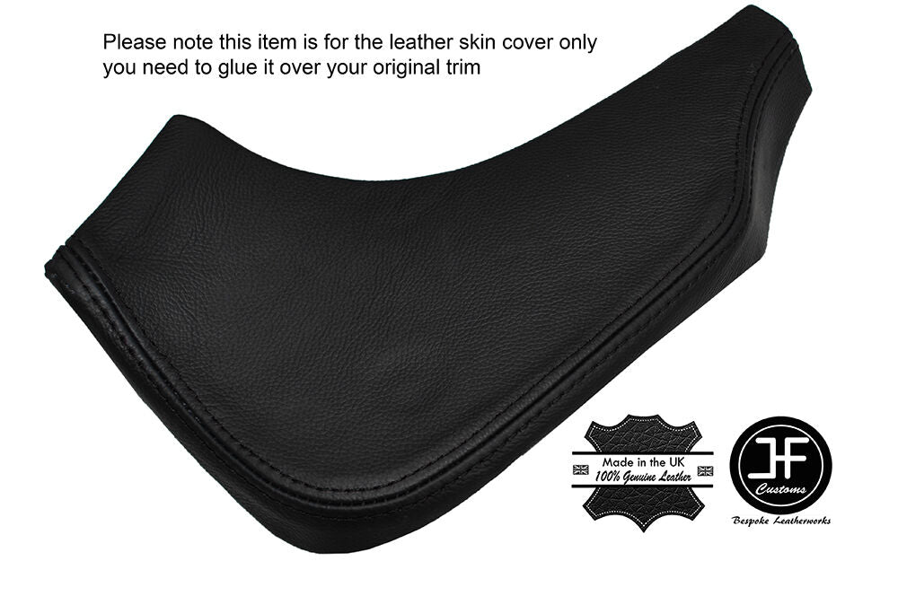 BLACK STICH 1X PASSENGER LOWER DASH TRIM LEATHER COVER FITS MAZDA RX7 FD3 92-02