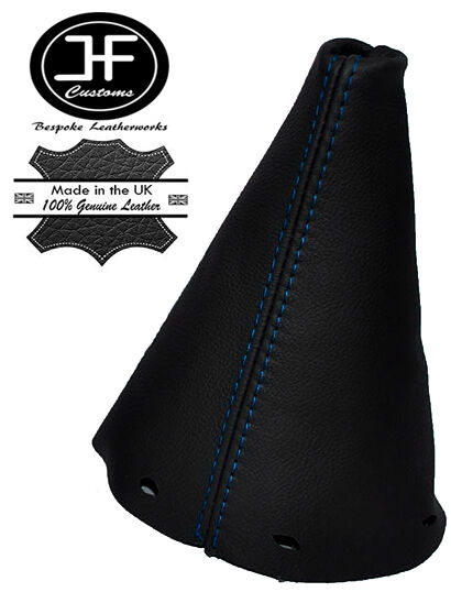 BLUE STITCHING MANUAL LEATHER GEAR GAITER FITS MINI COOPER R50 R53 2001-2006
