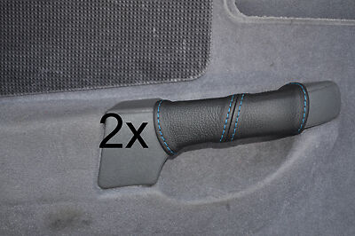 blue stitch FITS FORD SIERRA SAPPHIRE RS 4X4 COSWORTH 2X REAR DOOR HANDLE COVERS