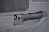 blue stitch FITS FORD SIERRA SAPPHIRE RS 4X4 COSWORTH 2X REAR DOOR HANDLE COVERS
