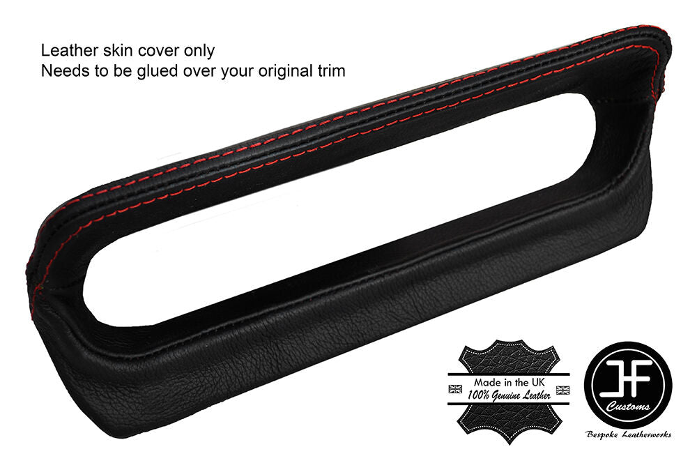 RED STITCH SPEEDO INSTRUMENT POD LEATHER COVER FITS FORD CORTINA MK1 EARLY