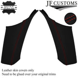 RED STITCH LEATHER 2X REAR C PILLAR COVERS FOR FORD MONDEO MK5 15-18 ESTATE