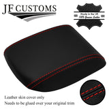 RED STITCHING TOP-GRAIN LEATHER ARMREST LID COVER FITS VOLVO V50 04-08