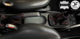 RED STITCH REAL LEATHER MANUAL GEAR & HANDBRAKE FITS VAUXHALL CORSA C 00-06