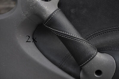 FITS FORD KA 1996 - 2006  2X DOOR HANDEL COVERS grey stitch CUSTOM NEW
