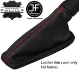 RED  STITCH TOP GRAIN REAL LEATHER HANDBRAKE GAITER FOR RANGE ROVER L322 02-06