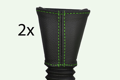 green stitch FITS VAUXHALL OPEL TIGRA CORSA B  93-00 2X FRONT SEAT BELT COVERS