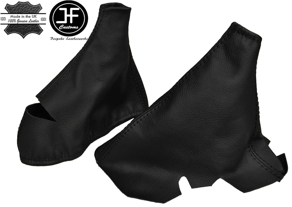BLACK STITCH LEATHER AUTOMATIC GEAR & HANDBRAKE GAITER FITS CORVETTE C5 97-04