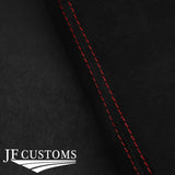 DARK RED STITCH SUEDE ARMREST COVER FITS RANGE ROVER L494 2013-2021 CUSTOM NEW