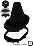 BLACK STITCH LEATHER MANUAL GEAR GAITER+PLASTIC FRAME FOR KIA PICANTO 2004-2007