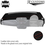 DARK RED STITCH LEATHER DASH DASHBOARD COVER FITS FIAT 500 ABARTH 07-16
