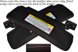 RED STITCHING 2X SUN VISORS LEATHER SKIN COVERS FITS MERCEDES SLK R171 04-11