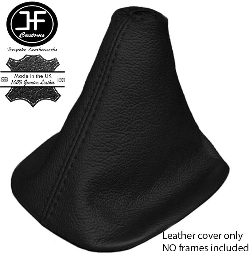 BLACK REAL LEATHER MANUAL GEAR GAITER FITS PEUGEOT 3008 5008 2009-2016