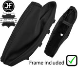 BLACK STITCH LEATHER HANDBRAKE GAITER+PLASTIC FRAME FOR VAUXHALL INSIGNIA 08-13