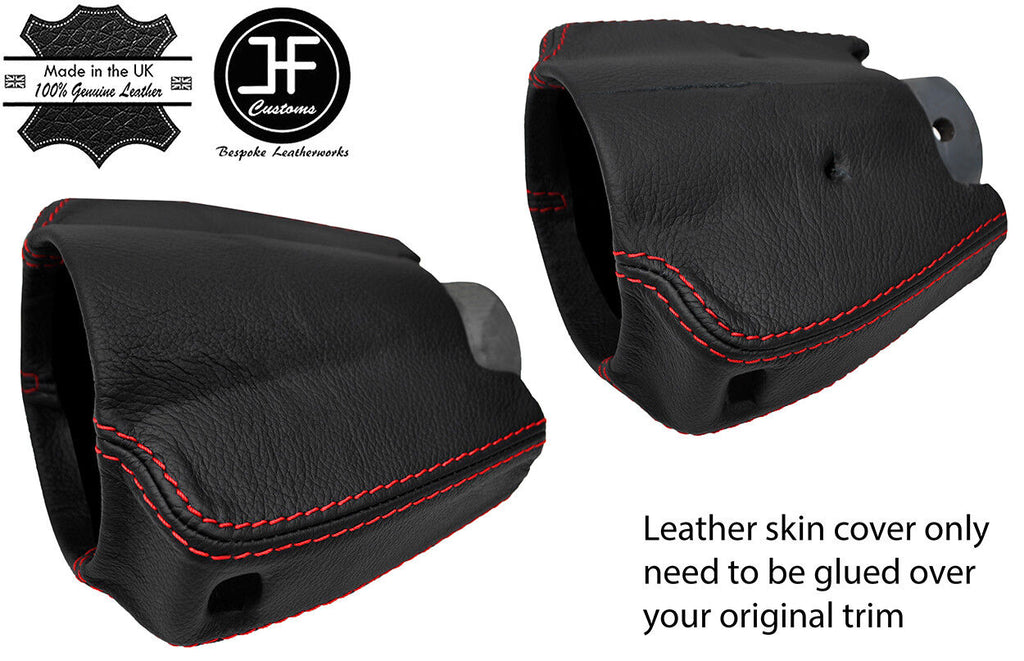 RED STITCH STEERING SHROUD COLUMN LEATHER COVER FOR PORSCHE 911 912 65-67
