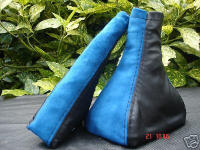 FITS FORD FOCUS GAITER GAITOR SET PU SUEDE BLUE 1998-2004 CUSTOM NEW MADE IN UK