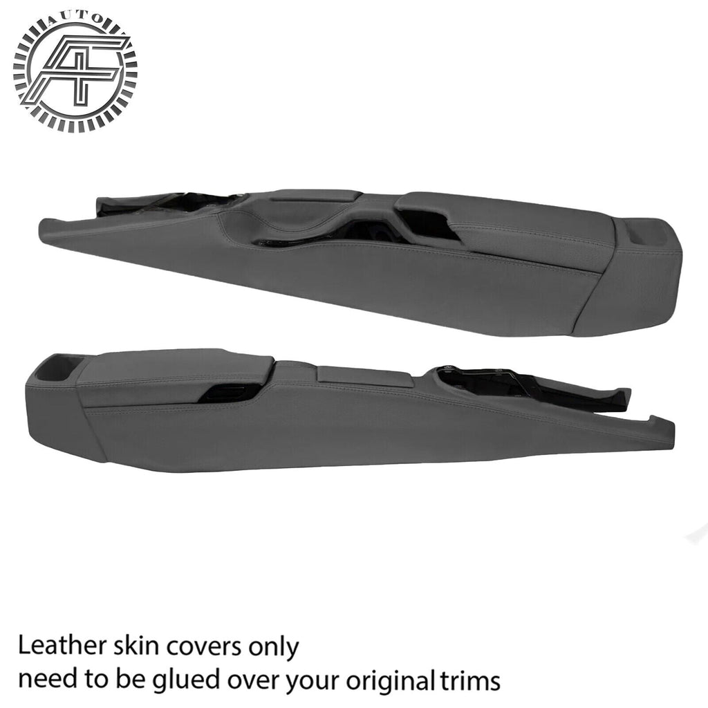 GREY REAL LEATHER FULL CONSOLE COVER FOR PORSCHE 987 BOXSTER CAYMAN CUSTOM NEW