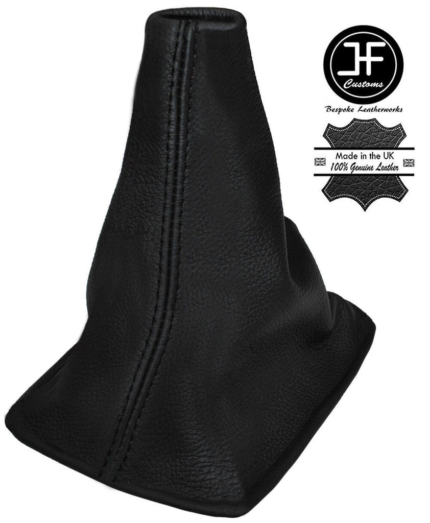 BLACK STITCHING GEAR GAITER ITALIAN LEATHER FITS ALMERA N16  2002-2006