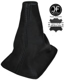 BLACK STITCHING GEAR GAITER ITALIAN LEATHER FITS ALMERA N16  2002-2006