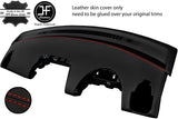 RED STITCH DASH DASHBOARD TOP GRAIN LEATHER COVER FOR SMART FORTWO 451 07-10