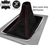 RED STITCH SUEDE GEAR GAITER FOR MERCEDES E CLASS W207 A207 C207 2009-2016