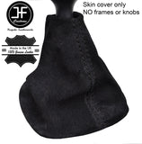 BLACK STITCH REAL SUEDE MANUAL GEAR GAITER FITS RENAULT TRAFIC 2001-2014