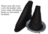 RED STITCH LEATHER GEAR & HANDBRAKE GAITER FITS ROVER 25&MG ZR 04-06 FACELIFT