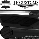 BLACK STITCH LEATHER 2X FRONT DOOR TRIM COVERS FOR MERCEDES W164 05-11 JF2