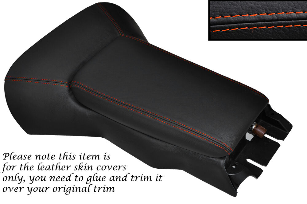 ORANGE STITCH CENTRE CONSOLE COVER + ARMREST COVER FITS CORVETTE C5 1997-2004