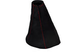 BLACK SUEDE RED STITCH FITS HONDA CIVIC FK2 S TYPE S MK8 2006 - 2012 GEAR GAITER