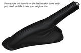BLACK STITCHING LEATHER SKIN HANDBRAKE GAITER FITS FORD B MAX B-MAX 12-15