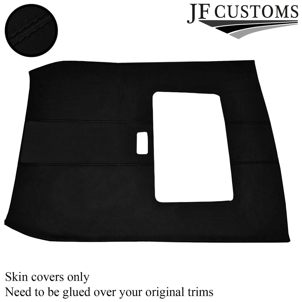 BLACK STITCH SUNROOF ROOF HEADLINING LUXE SUEDE COVER FITS ROVER 25 MG ZR 99-05
