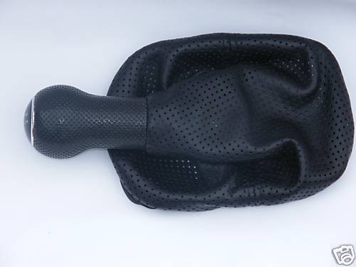 FITS VW GOLF MK4 PERFORATED LEATHER BLACK STGAITER 97-06 CUSTOM NEW MADE IN UK