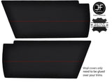 RED STITCHING 2x REAR END SIDE PANEL VINYL COVERS FITS VW T25 T3 WESTFALIA