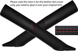 RED STITCH 2X A POST PILLAR LEATHER SKIN COVERS FITS BMW Z3 1995-2003 CUSTOM NEW