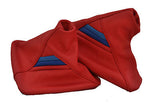 FITS BMW E36 TRI STRIPES GEAR&HANDBRAKE GAITER RED LEATHER CUSTOM NEW MADE IN UK