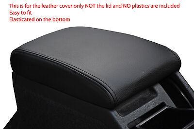 black stitch FITS SKODA SUPERB 02-08 LEATHER ARMREST COVER ONLY CUSTOM NEW