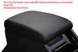 black stitch FITS SKODA SUPERB 02-08 LEATHER ARMREST COVER ONLY CUSTOM NEW