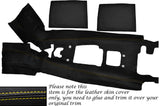 YELLOW STITCH CENTRE CONSOLE TUNNEL LEATHER SKIN COVER FITS HONDA S2000 04-09
