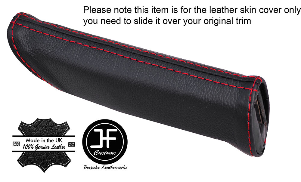 RED STITCH E BRAKE HANDLE LEATHER COVER FITS CAMARO FIREBIRD 1985-1992