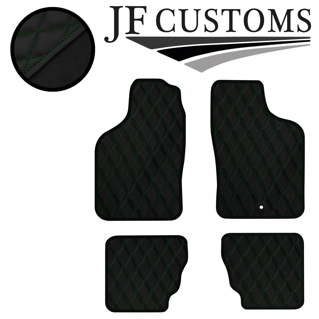 GREEN DIAMOND VINYL 4X TAILORED FLOOR CARPETS FOR SAAB 900 CONVERTIBLE 94-98