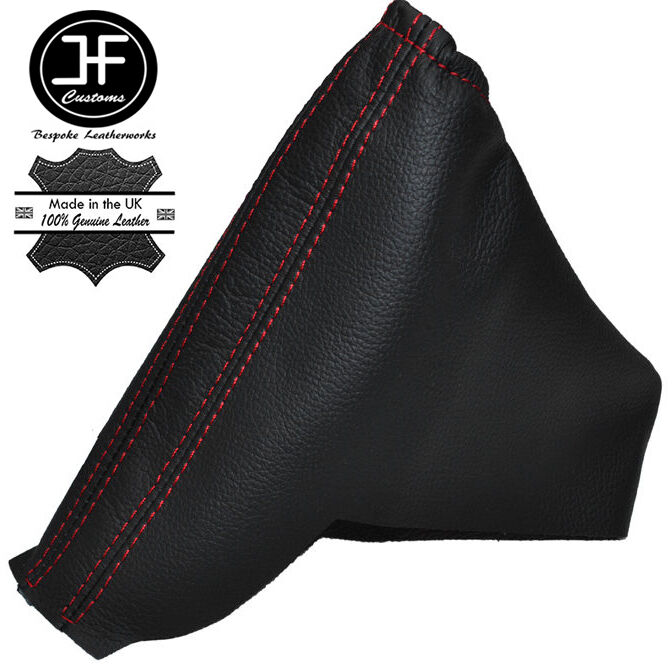 RED STITCHING LEATHER HANDBRAKE GAITER FITS VAUXHALL OPEL ASTRA H MK5 04-09