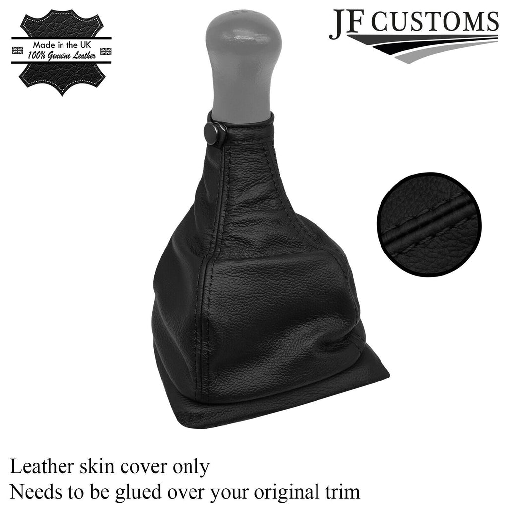 FITS MAZDA 323F 89-94 BLACK STITCH OVER-RUBBER LEATHER GEAR GAITER CUSTOM NEW
